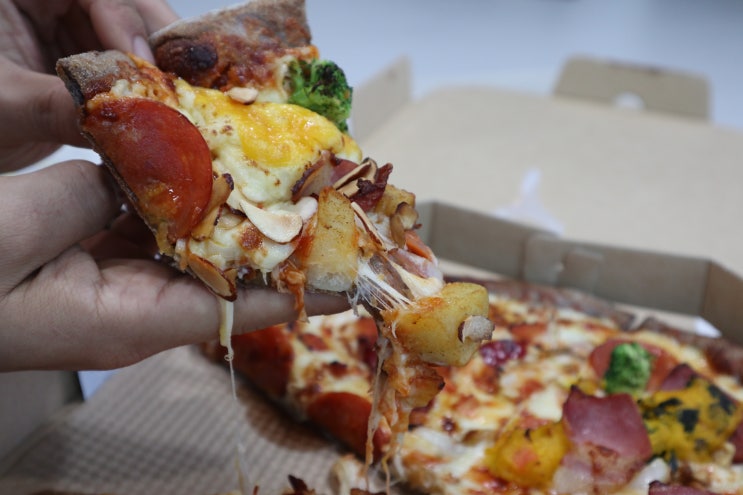 삼산동 피자 7번가피자 포장할인(홍대피자)