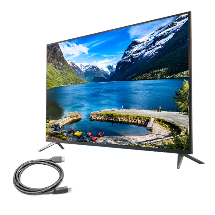  아티브 UHD 108cm 스마트 TV AK430UDHTV S + HDMI 케이블, 스탠드형, 자가설치