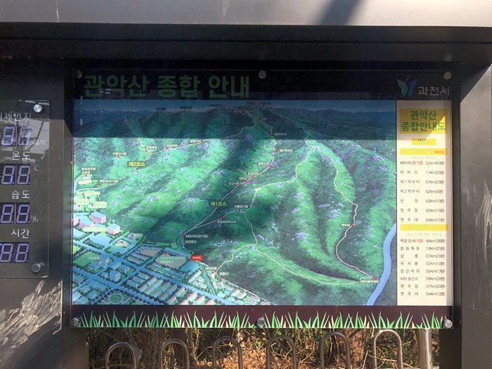  관악산 과천향교코스 주차장에서 연주대 정상까지