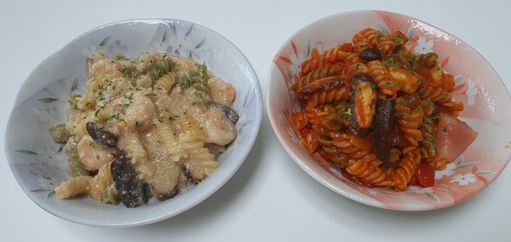  점심메뉴 청청원 파스타소스로 만든 파스타요리