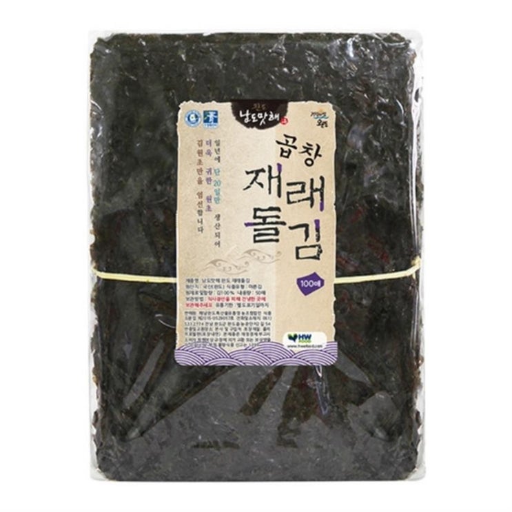  [할인추천] 건강의섬완도 남도맛해 지주식 곱창김 100p 2021-02-22일자 25,000 원! 