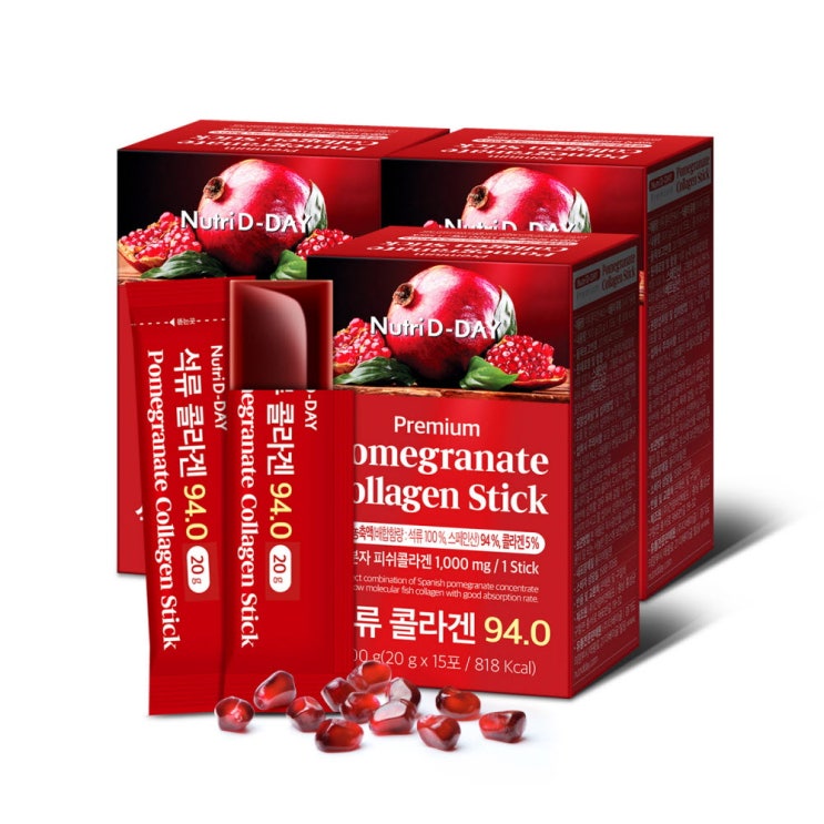 당신만 모르는 뉴트리디데이 석류 콜라겐 젤리스틱 94.0, 20g, 45개(로켓배송) 좋아요 당신만 모르는 뉴트리디데이 석류 콜라겐 젤리스틱 94.0, 20g, 45개(로켓배송) 좋아요