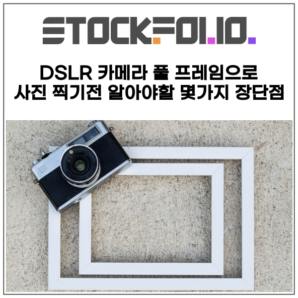  DSLR 카메라 미러리스 풀 프레임으로 사진 찍기전 알아야할 몇가지 장단점