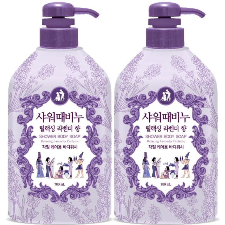 가성비 뛰어난 무궁화 샤워때비누 릴랙싱 라벤더 700ml, 2개 ···