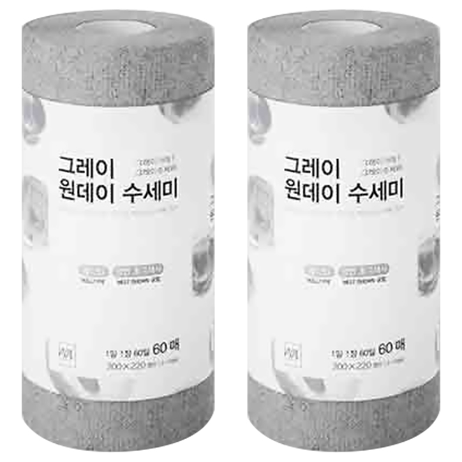 잘나가는 디어커스 그레이 원데이 수세미 60매, 2개(로켓배송) 추천합니다 잘나가는 디어커스 그레이 원데이 수세미 60매, 2개(로켓배송) 추천합니다