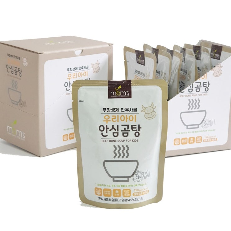 인기 많은 맘스 무항생제 한우사골 안심곰탕 아기 국 반찬, 2box 좋아요 인기 많은 맘스 무항생제 한우사골 안심곰탕 아기 국 반찬, 2box 좋아요