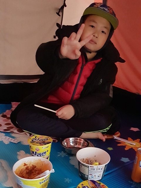  서울대공원캠핑장에서 아빠와 단둘이 캠핑