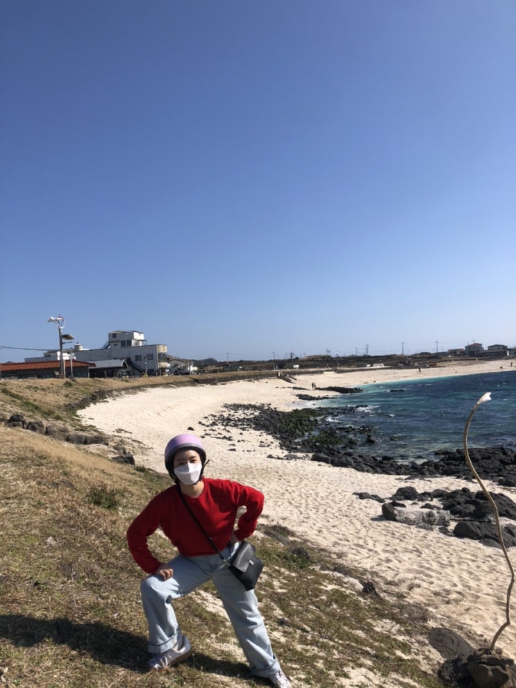  2021.02.21 제주도 2일차: 우도, 전기차 대여, 종달리 마을, 올레길 1코스