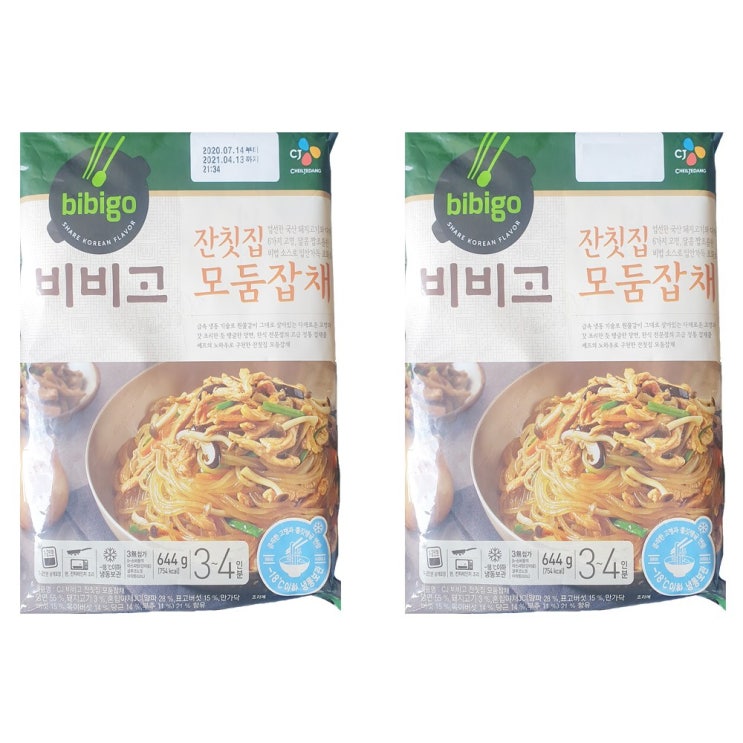 핵가성비 좋은 비비고 CJ 모둠잡채 644g X 2개, 1개, 1288g 추천합니다