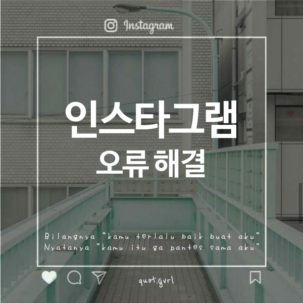  인스타그램 피드새로고침 오류, 좋아요 차단에 이렇게 해결해봐요!