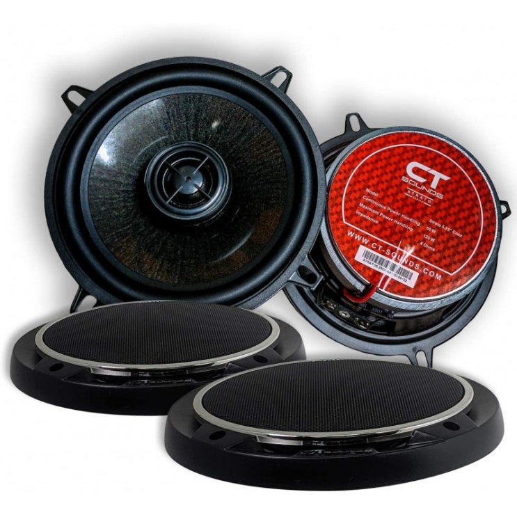 잘나가는 CT 사운드 5.25인치 동축 자동차 스피커 세트 4Ω 임피던스 120W(RMS) 스피커당 240W(MAX) 전력 1.4 잘나가는 CT 사운드 5.25인치 동축 자동차 스피커 세트 4Ω 임피던스 120W(RMS) 스피커당 240W(MAX) 전력 1.4