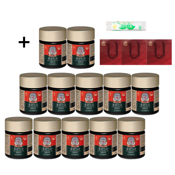 잘팔리는 정관장 홍삼진고 100g+쇼핑백+크린타올 증정, 12병, 100g 좋아요 잘팔리는 정관장 홍삼진고 100g+쇼핑백+크린타올 증정, 12병, 100g 좋아요