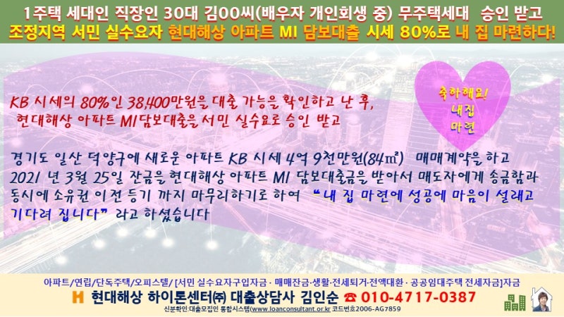 2023년 현대해상 아파트 매매 잔금담보대출 한도를 얼마나 받을 수 있을까요. ●내년 집값 2.5% 하락 전망 3