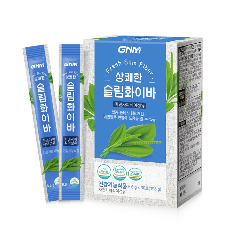 가성비 좋은 GNM자연의품격 상쾌한 슬림화이바 차전자피 식이섬유, 6.6g, 30개입 ···