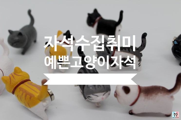  고양이자석/냉장고자석/인테리어자석으로 좋아요! 완전 귀여운 마그넷 인테리어*자석수집*