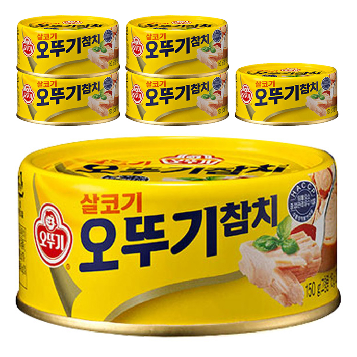 잘나가는 [오뚜기] 살코기 오뚜기 참치, 150g, 6개 추천합니다