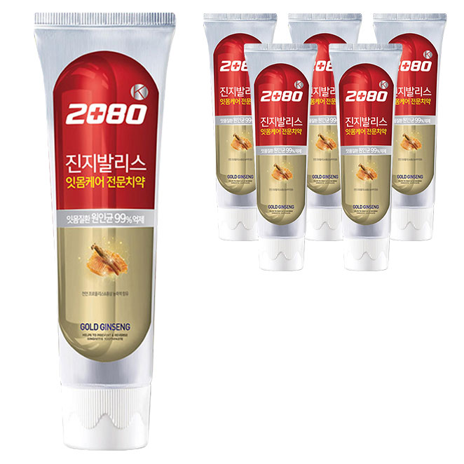 많이 팔린 2080 진지발리스 골드진생 치약, 140g, 6개(로켓배송) ··· 많이 팔린 2080 진지발리스 골드진생 치약, 140g, 6개(로켓배송) ···
