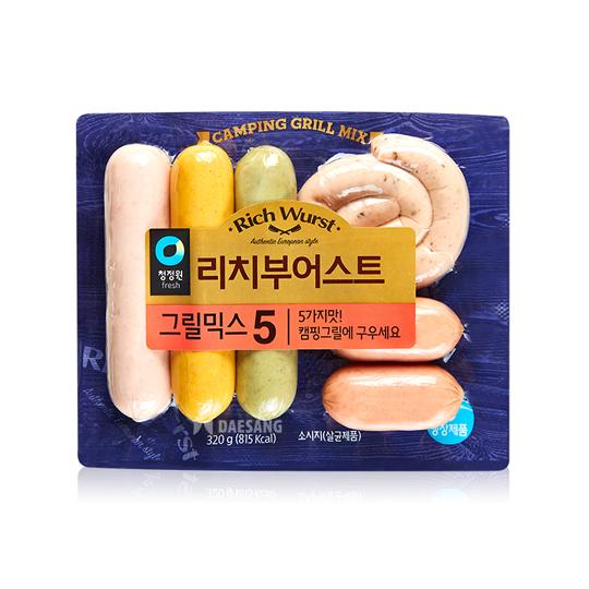 선택고민 해결 리치부어스트 그릴믹스5 320g(5가지맛), 단품, 단품 추천합니다