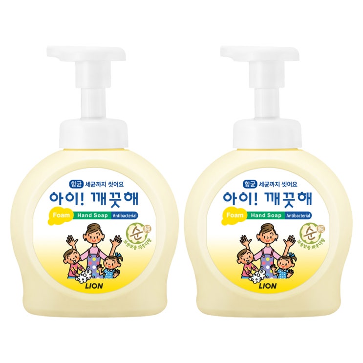 핵가성비 좋은 아이깨끗해 핸드워시 순 보송보송 파우더향, 490ml, 2개(로켓배송) 추천해요