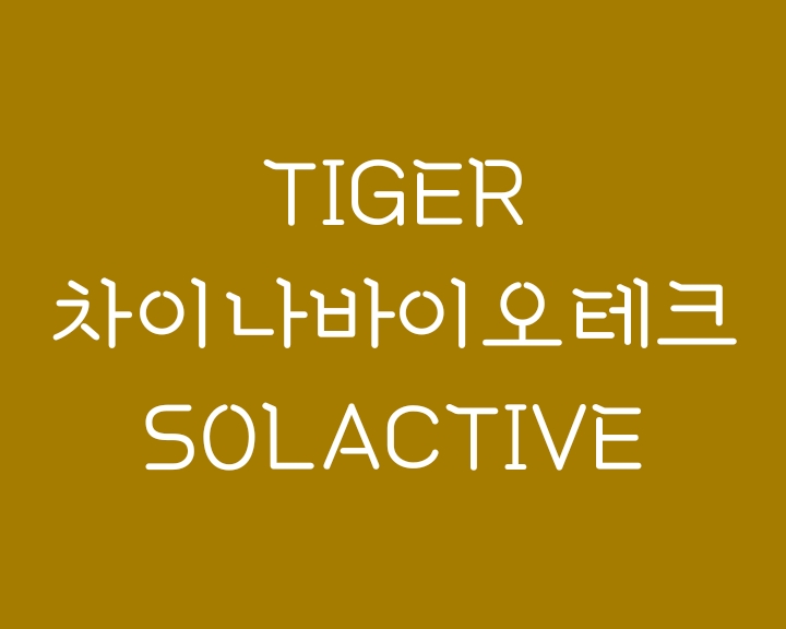 중국 제약주에 투자하는 Tiger 차이나바이오테크 Solactive ETF 중국 제약주에 투자하는 Tiger 차이나바이오테크 Solactive ETF