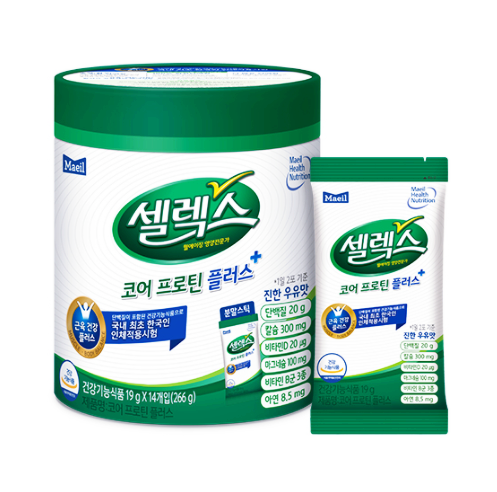  매일유업/"유청단백질" 셀렉스 코어 프로틴 플러스 스틱, 아미노산 스코어 점수/박세리 단백질