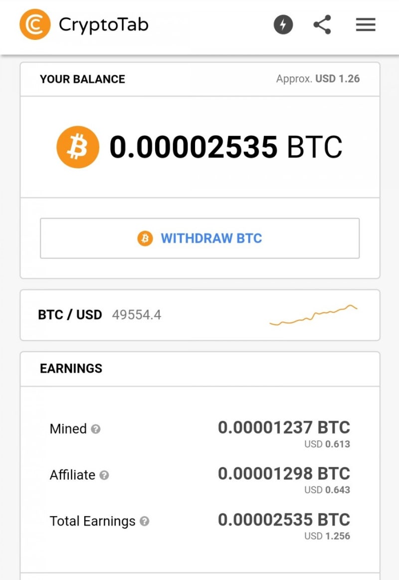 크립토탭 CryptoTab] 비트코인 채굴 후기 : 네이버 블로그