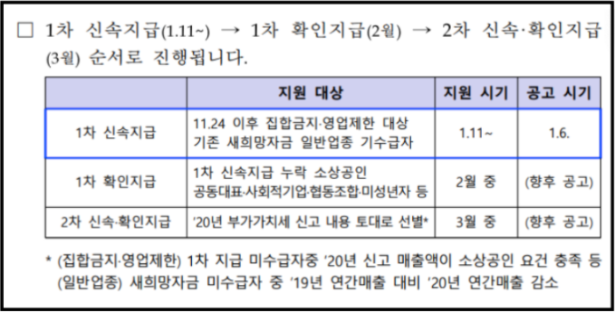  소상공인버팀목자금 TRACER 납품 수주
