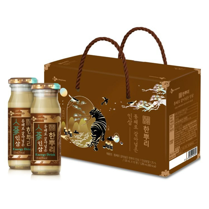 인기 급상승인 CJ 인삼 한뿌리120mlx10병x4set 한방음료, 40개, 120ml 좋아요 인기 급상승인 CJ 인삼 한뿌리120mlx10병x4set 한방음료, 40개, 120ml 좋아요