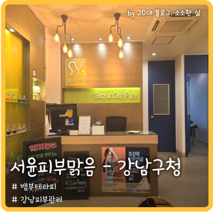 강남구청 피부관리 '서윤피부맑음 강남구청점'에서 뱀부테라피 관리 강남구청 피부관리 '서윤피부맑음 강남구청점'에서 뱀부테라피 관리
