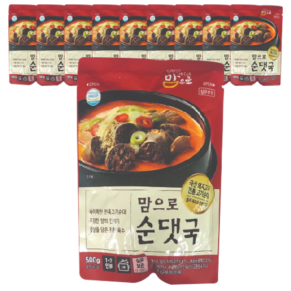 후기가 정말 좋은 맘으로 순댓국, 500g, 10개(로켓배송) ··· 후기가 정말 좋은 맘으로 순댓국, 500g, 10개(로켓배송) ···