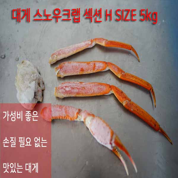 선호도 좋은 스노우크랩 대게 5kg H size(3l-6l) 추천합니다