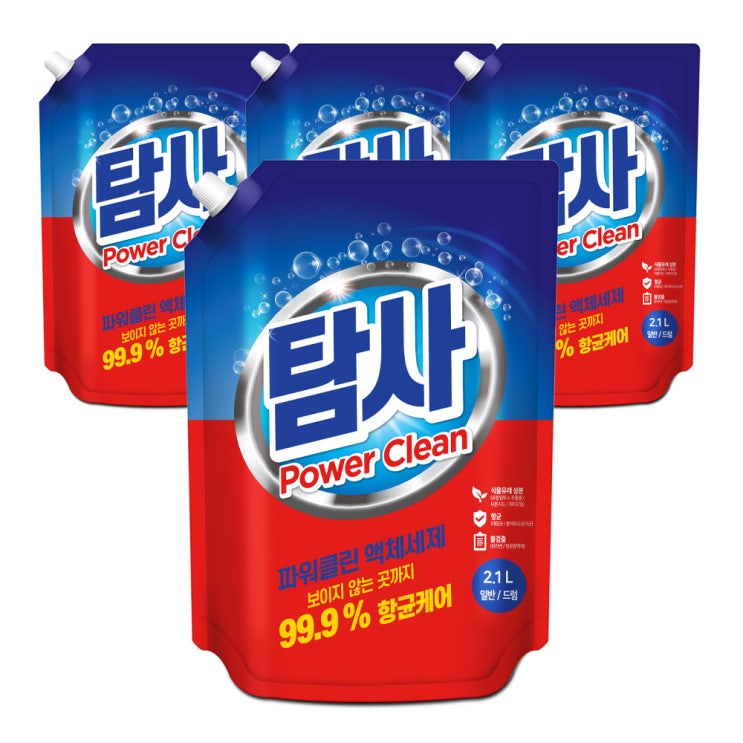 갓성비 좋은 탐사 파워클린 액체세제, 2.1L, 4개(로켓배송) 추천해요 갓성비 좋은 탐사 파워클린 액체세제, 2.1L, 4개(로켓배송) 추천해요