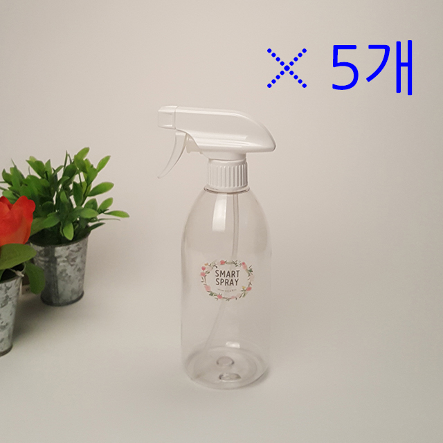 선택고민 해결 슈퍼파워 [5개단위판매] 분무기 스프레이 500ml, 화이트_투명500ml, 5개 ···