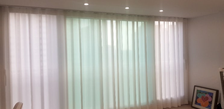  차르르하게 디자인한 백석동커튼