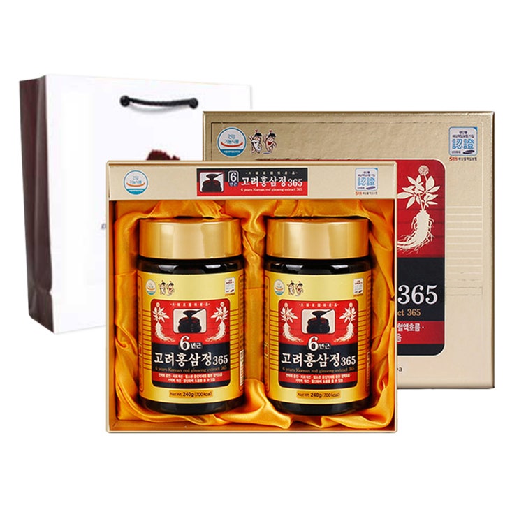 많이 팔린 6년근 고려 홍삼정 365 + 쇼핑백, 240g, 2병 추천합니다 많이 팔린 6년근 고려 홍삼정 365 + 쇼핑백, 240g, 2병 추천합니다