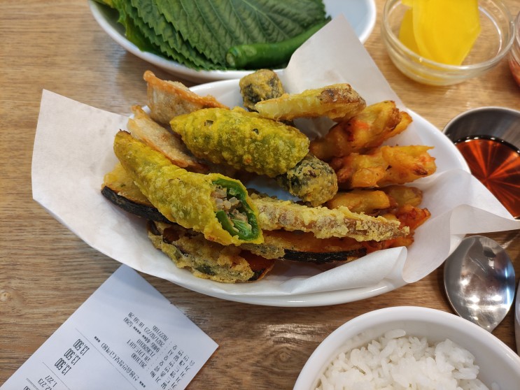 동탄에 튀김이 맛있는 김밥집
