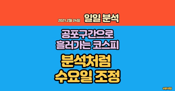  코스피 하락 공포를 만들다!? 코스피 주간 분석 복기 (수요일 중간 점검)