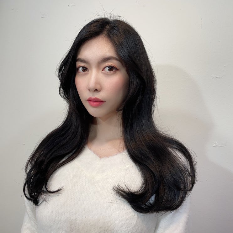  홍대미용실/상수1인 미용실/여자긴머리 C컬펌 으로 자연스러운 여신펌 했어요