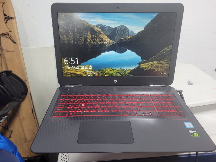  익산컴퓨터 HP사양높은 노트북 판매 임대 I7 6700 16G GTX950 피파 오버워치 롤  잘돌아가는 컴퓨터 입고 HP게이밍 노트북 팔아요!