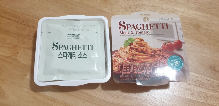  노브랜드 미트토마토 스파게티 나쁘지 않네요~(#초딩간식)