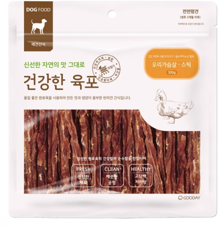  굿데이 건강한 육포 반려견 간식
