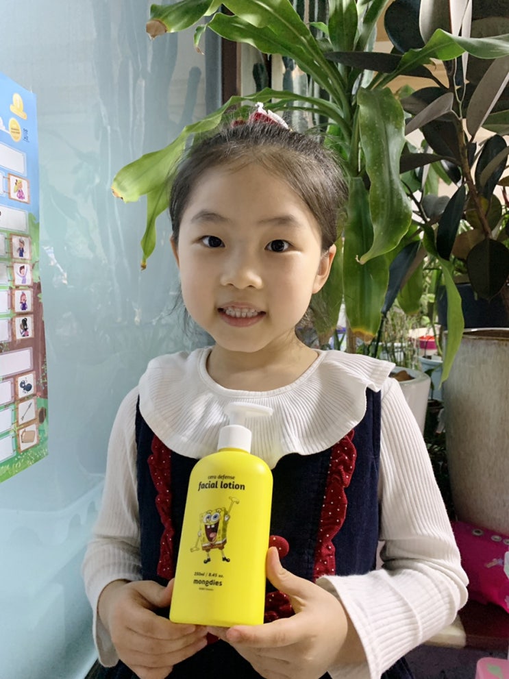  어린이얼굴로션 스폰지밥 키즈로션으로 갈아탔어요