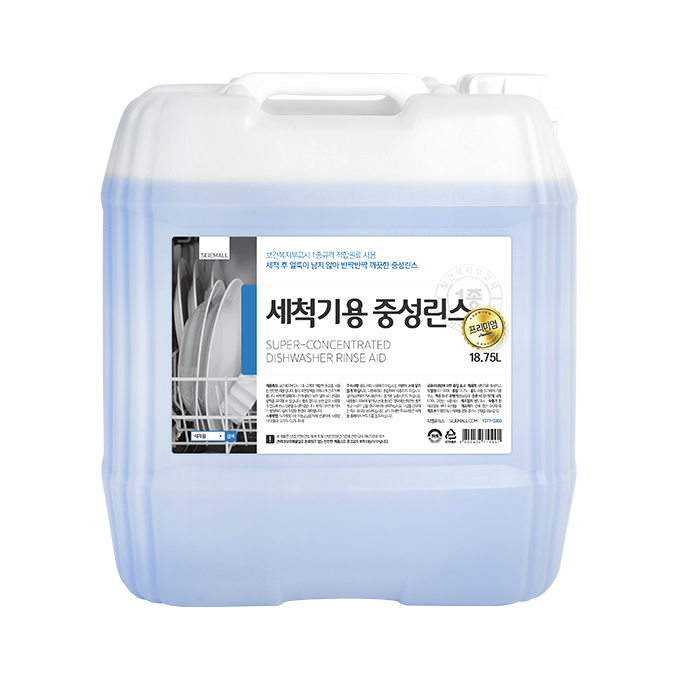 후기가 정말 좋은 세제몰 세척기용 중성린스 프리미엄, 18.75L, 1개(로켓배송) 추천합니다