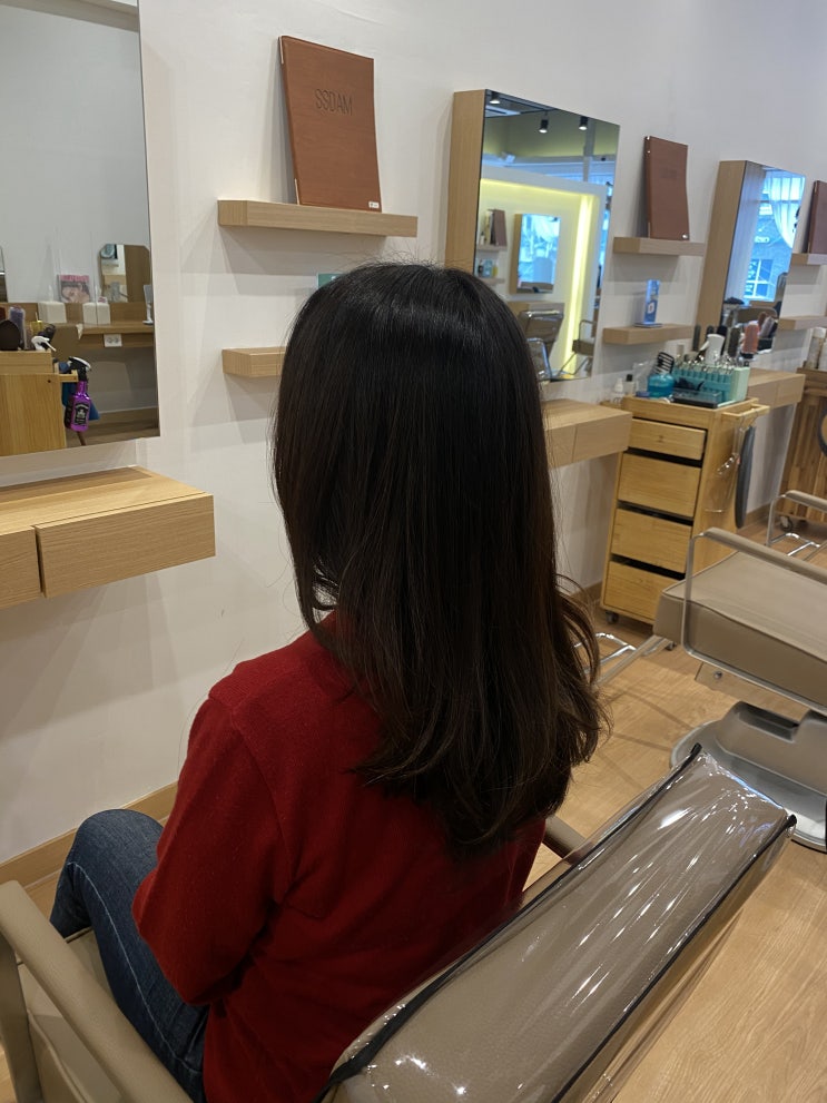  일산 웨스턴돔 미용실 쓰담헤어에서 염색+클리닉 재윤쌤 후기에요~!
