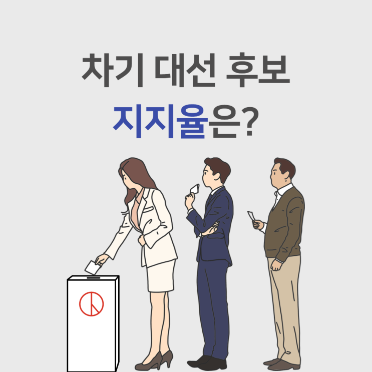 차기 대선 후보 지지율 알아보기