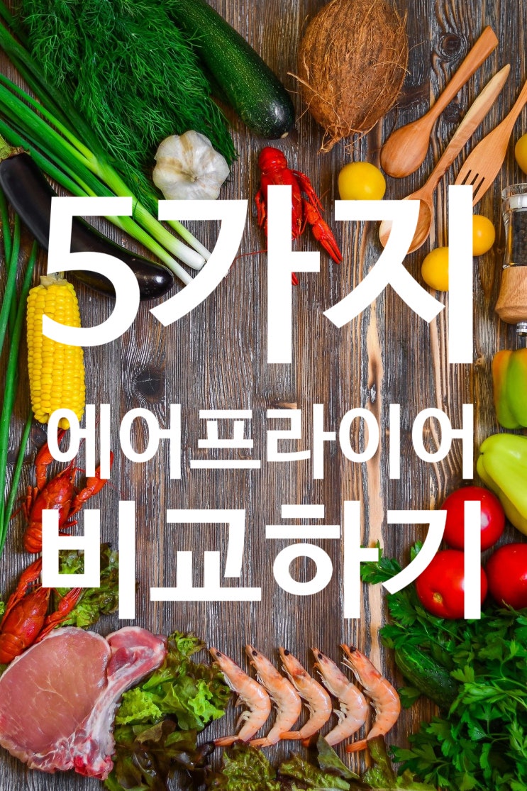  오븐형 에어프라이어 구입 전에 5종류 비교해보기