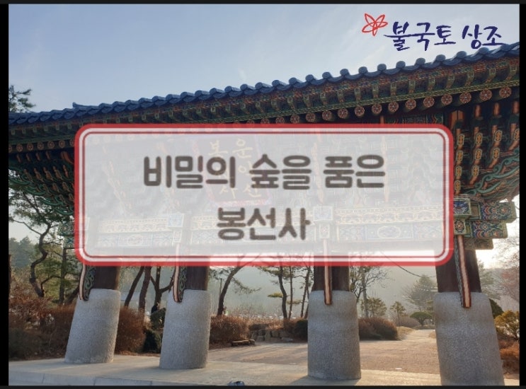  교종본찰 봉선사