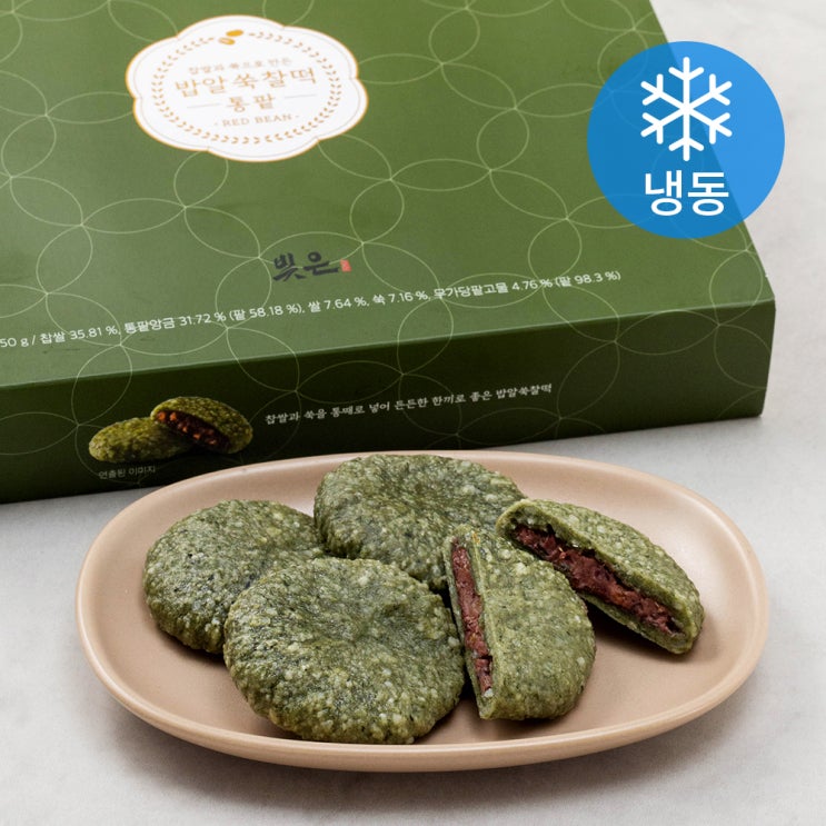 선택고민 해결 빚은 밥알 쑥찰떡 통팥 (냉동), 750g, 1개(로켓배송) ···