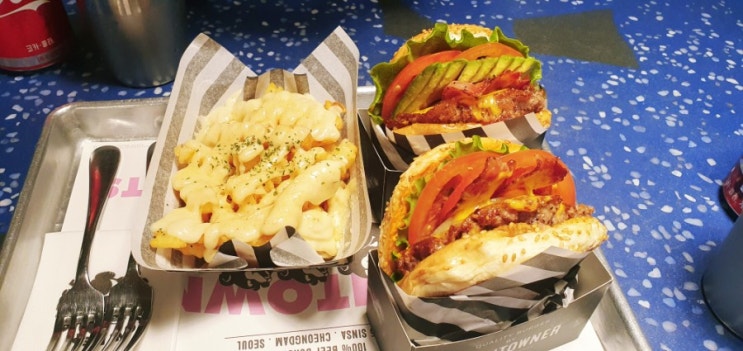  압구정 수제 버거 맛집:) 다운타우너 ~!!