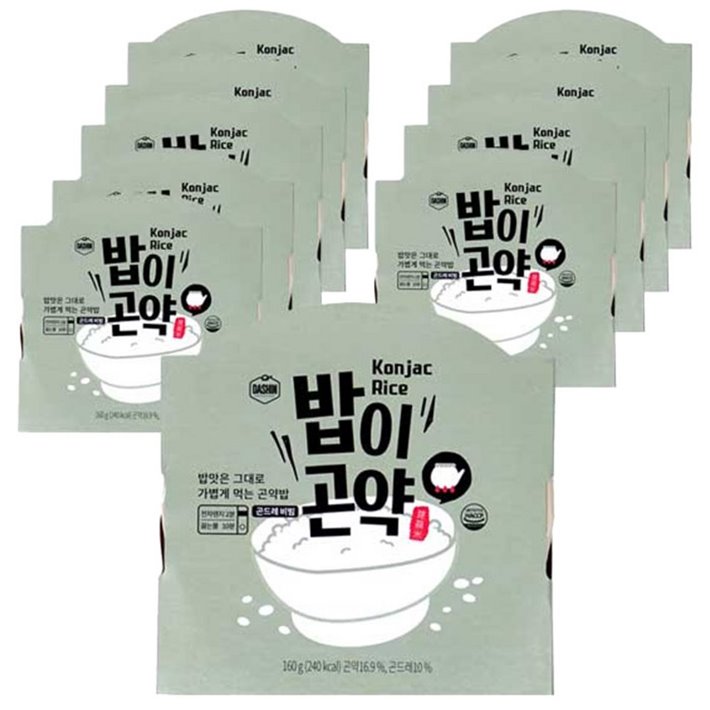 [추천특가] 밥이곤약 통곡물 곤약 즉석밥 곤드레 20,710 원 45% 할인